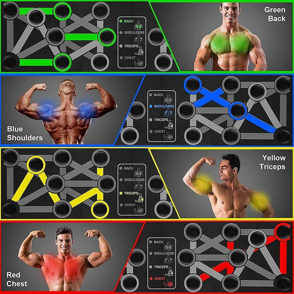 Portable Push Up Board | Body Building Exercise Tool For Men & Women